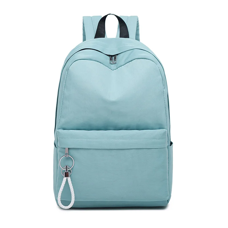 Колледж ветер школьный рюкзак женский девочек-подростков средней школы школьные сумки нейлон Bagpack Для женщин сумки большой Ёмкость розовый портфель школьный для девочки мальчиков - Цвет: Небесно-голубой