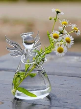  Valentine's Day Gifts Angel Vase Handmade Glass Vase Office Desktop Decoration Home Birthday Room Decor 