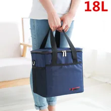 18L Insulated Cooler Bag Outdoor Beer Can Cooler Large Portable Ice Pack Storage Container Refrigerator Lunch Bags for Women