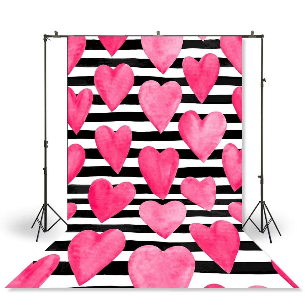 HUAYI Photography Backdrop Newborns Baby Child Photo Booth Background Valentine Hearts Studio Birthday XT-5937 | Электроника
