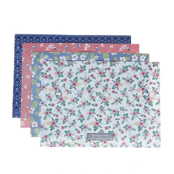 

1PC Durable Folder Floral File Bag Paper A4 School Stationery Office Supplies Hot