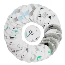 hot 12/18/24Pcs Washable Reusable Cosmetic Puff Soft Cotton Washing Face Makeup Remover Three layer Wipe Pads with Laundry Bag