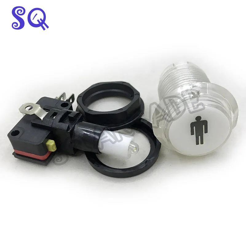 5V 12V LED 라이트 램프 30MM 작은 라운드 아케이드 비디오 게임 플레이어/시작/신용 푸시 버튼 스위치