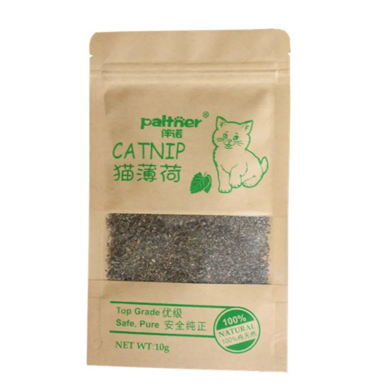 Organic Natural Premium Catnip Cattle Grass 10g Menthol Flavor Funny Cat Toys Pet Products