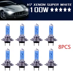 H7 100w 12v brilhante branco luzes de nevoeiro lâmpadas de halogéneo farol do carro lâmpada do farol acessórios automóveis luz estacionamento carro haedlight