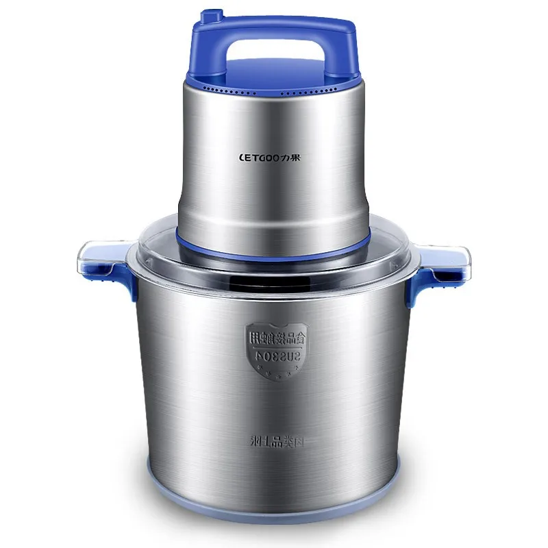 10L Commercial High Power 304 Stainless Steel Meat Grinder Automatic Shredder Pepper Garlic Crusher Equipment | Бытовая техника