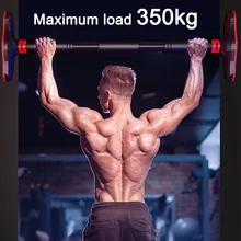Home Door Horizontal Bar Adjustable Length Arm Training Sit Up Gym Exercise Steel Pipe Sport Workout Pull Up Fitness Equipment