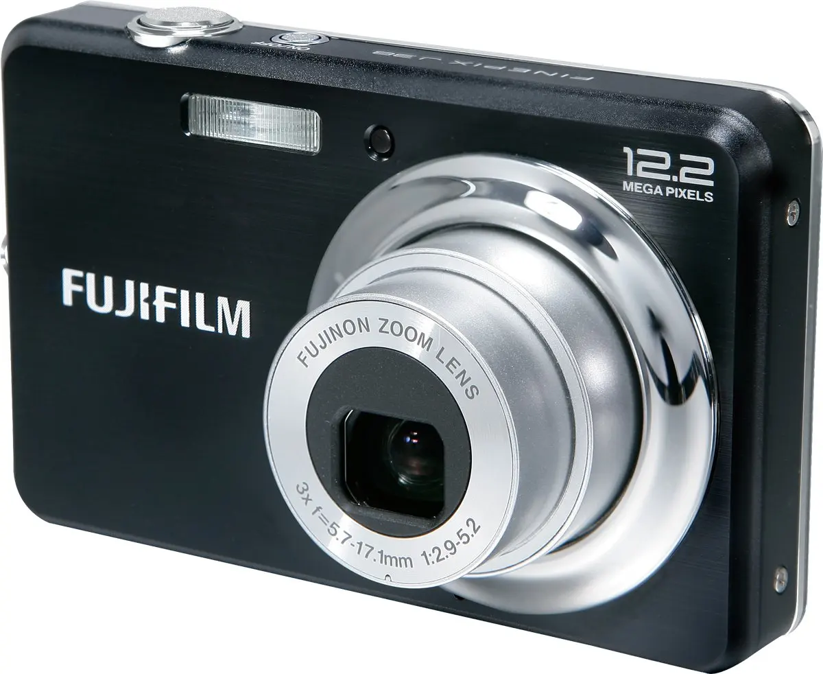 Используется цифровая камера Fujifilm Finepix J38 12MP с 3-кратным оптическим зумом и 2,7 дюймовым ЖК-дисплеем