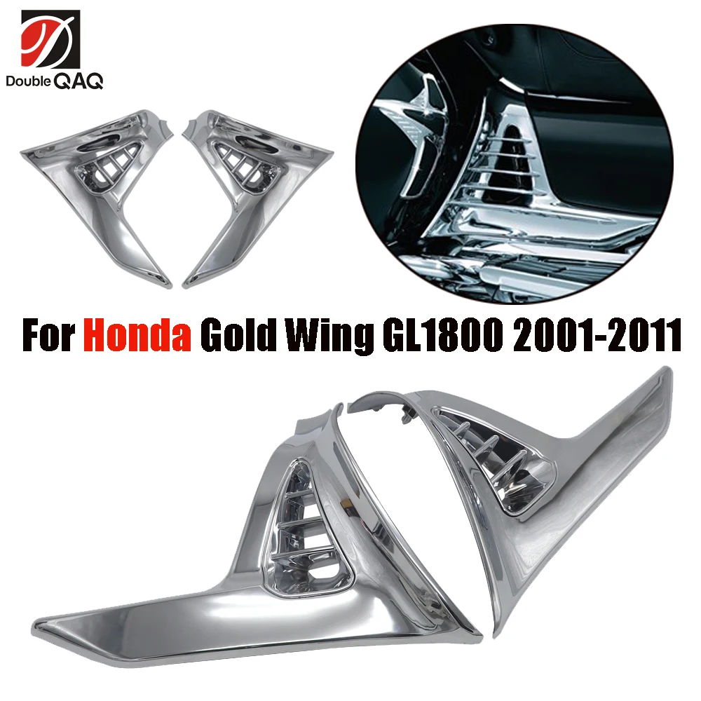 Moto Chrome Bisaccia Scuff Coperture Trim Per Honda 2001-2011 Gl1800 Goldwing