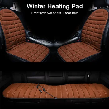 

12V Heated Car Seat Cushion Cover Seat Winter Seat Covers Warmer Heating Set Homes Office Heated for Audi A3 Ford Focus Bmw F10