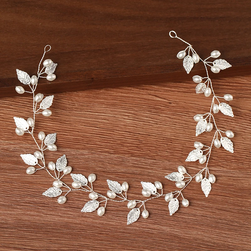 Women Hair Accessory Headbands Rhinestone Pearl Headband Bride Tiara Jewelry Wedding Hair Headdress