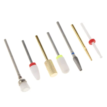 

Set Of 7 Pieces Ceramic Nail Art Polishing Head Electric Drill Bit Tools