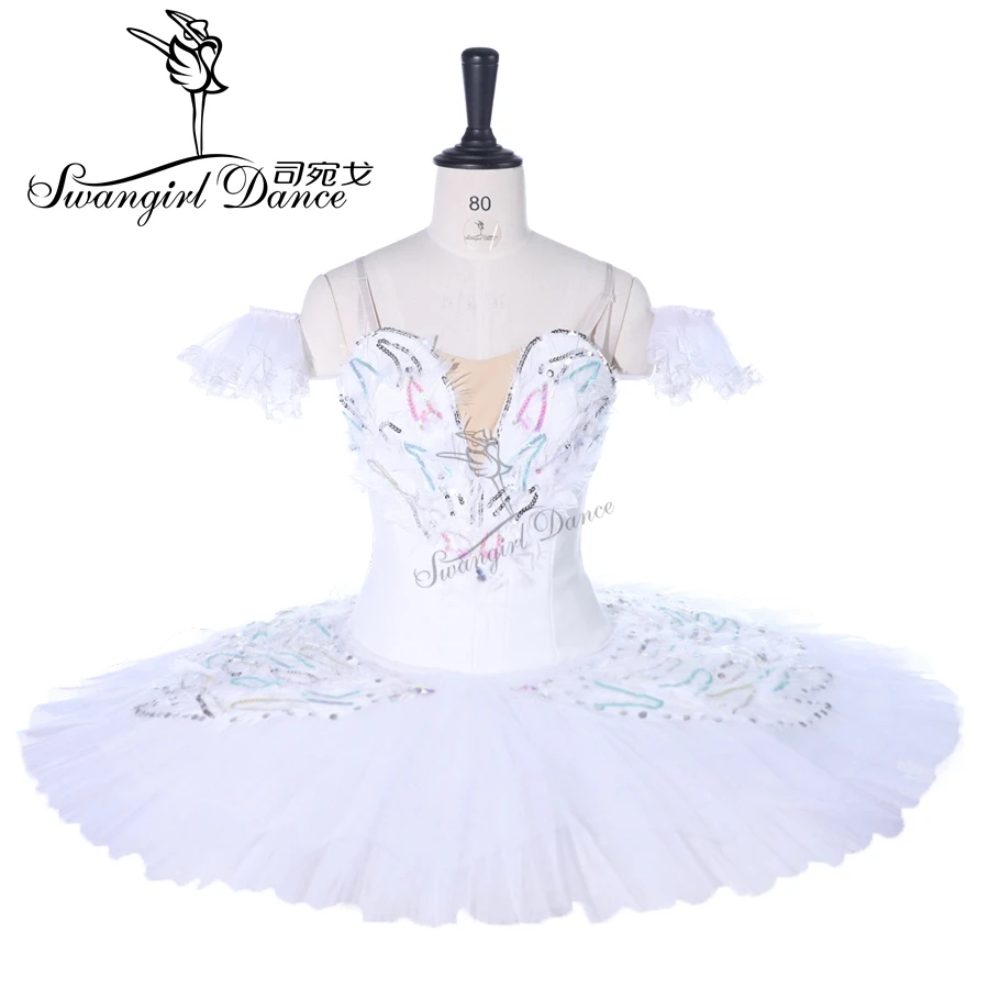 Dying White Swan Professional Ballet Tutu  Women Performance Classical Ballet Stage Costumes BT9257