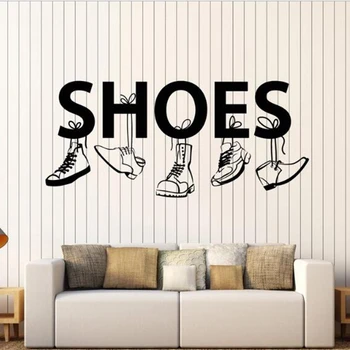 

Shoes Store Wall Sticker Sexy Lady Girls Decoration Clothing Store Decal Cloakroom Showcase Decor Shoes Shop Glass Decal