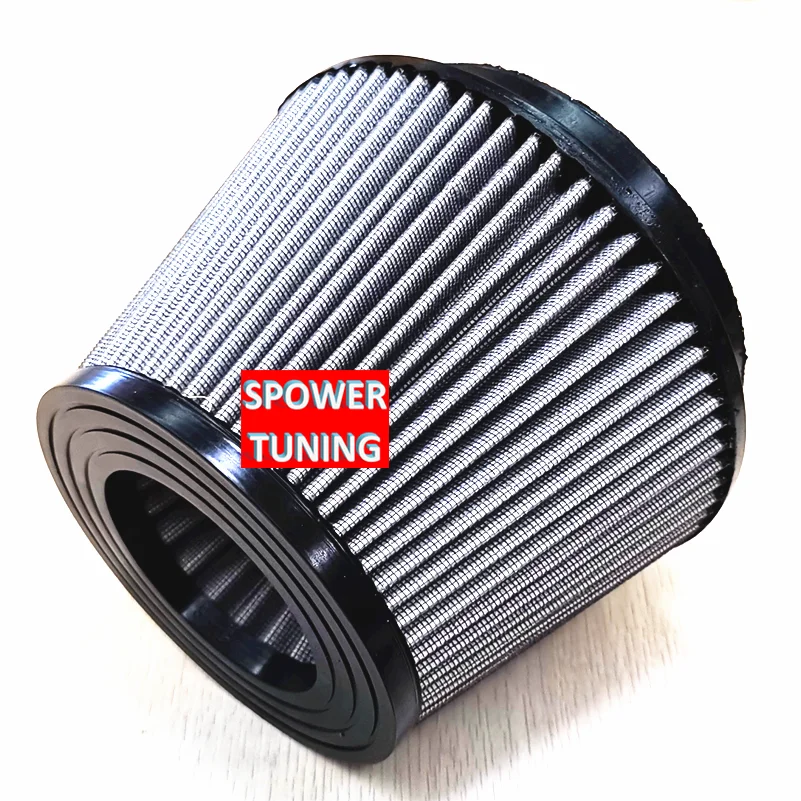 SPOWERTUNING Автомобильный Универсальный воздушный фильтр 2,5/2,75/3/3. " для холодного воздухозаборника с высоким потоком 65 мм 70 мм 76 89 10 мм воздушный фильтр