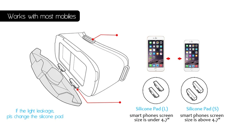 120 FOV VR Очки виртуальной реальности удаленный 3D Android картон VR 3D гарнитура стерео шлем коробка для смартфонов 4,5-6,3 дюймов