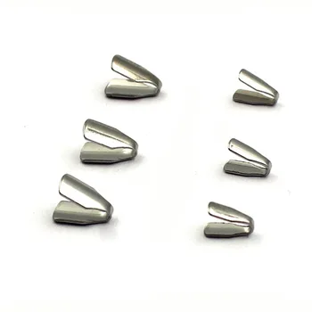 

100pc/lot 316L Stainless Steel Cords Crimp End Beads Caps 2 2.5 3 4 5 6 7 8mm Fit DIY Flat Snake Chain Jewelry Making Findings