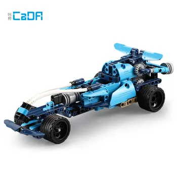 

Building Blocks Car DIY CaDA 509PCS C52015 6 In 1 Blue Phantom Comprehensive Vehicle Bricks Educational Toys for Boys