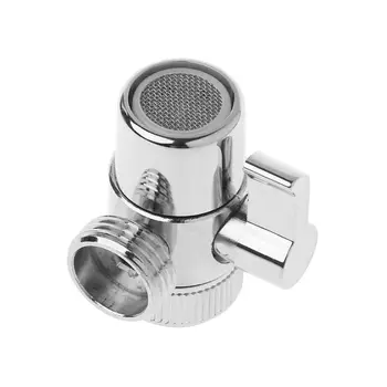 

Brass 3-way Diverter Valve Faucet Connector Adapter Three Head Function Switch U1JE