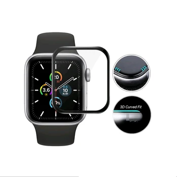 

3D Curved Edge HD Tempered Glass for Apple Watch Series 4/5 40mm 44mm Screen Protector film Guard for iWatch 1 2 3 38MM 42MM