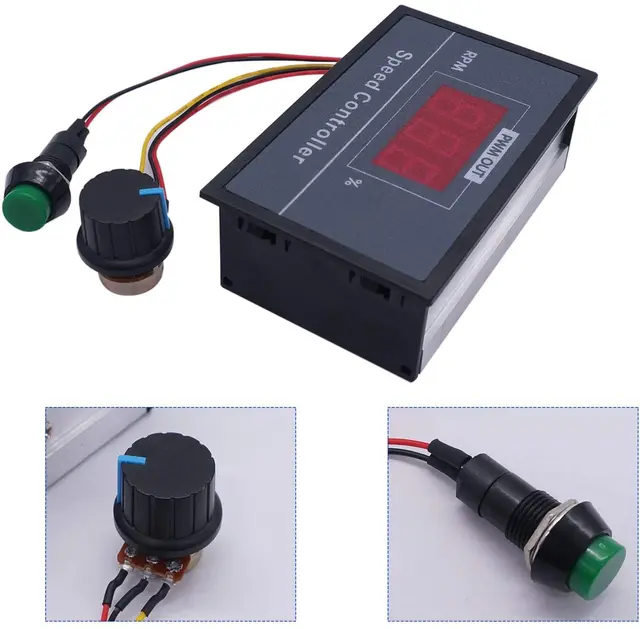 Contrôleur Vitesse Moteur PWM DC 6-60V 30A Affichage Numérique PCB