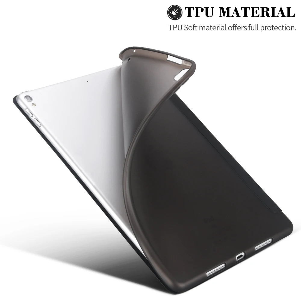 pour ipad pro cas pu couverture intelligente en cuir étuis pour ipad air tpu étui souple pour ipad pro