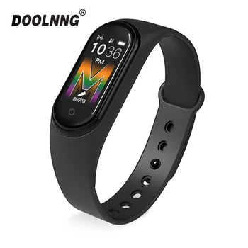 

Doolnng 2020 New M5 smart bracelet Smart Watch Bluetooth call Music Play fitness tracker smartwatch band heart rate monitor