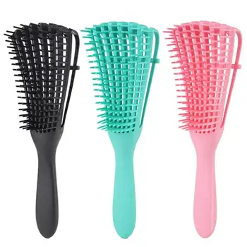

Hair Brush Scalp Massage Comb Women Detangle Hairbrush Comb Hairdressing Salon Health Care Reduce Fatigue Green/Pink