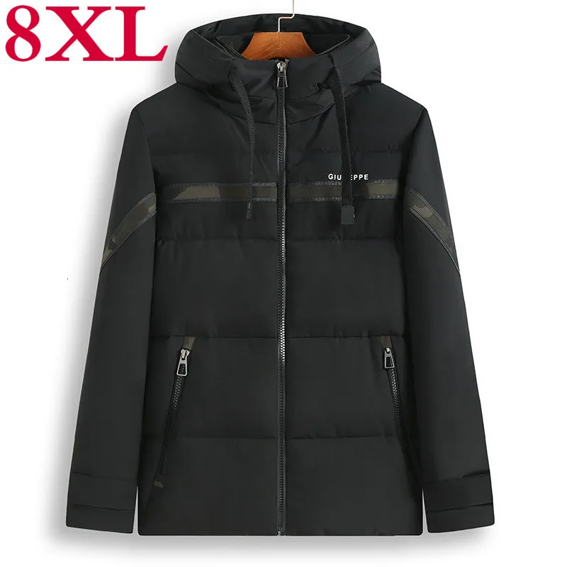 

plus size 8XL 7XL New Windproof Winter Jacket Men Hoodied Parka Men Warm Winter Coat Men Thicken Zipper Camouflage Mens Jackets