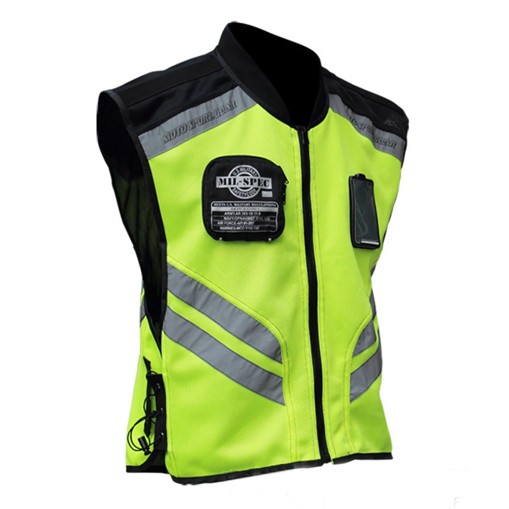 Для honda suzuzki мотоциклетный светоотражающий жилет мотоциклетная безопасная одежда Предупреждение высокая видимость куртка жилет командная форма
