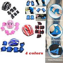 

1 Set Kid Protective Gear Accessories Fit For Roller Skating Scooter Skateboard roller helmet protector independent packaging
