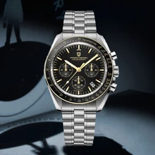 2021 nowy PAGANI projekt luksusowe złota męska Quartz Wrist Watch Chronograph automatyczne data szafirowe lustro ze stali nierdzewnej zegarki tanie i dobre opinie PAGANI DESIGN 22cm Moda casual 10Bar Składane bezpieczne zapięcie CN (pochodzenie) STAINLESS STEEL 20mm SZAFIROWY KRYSZTAŁ