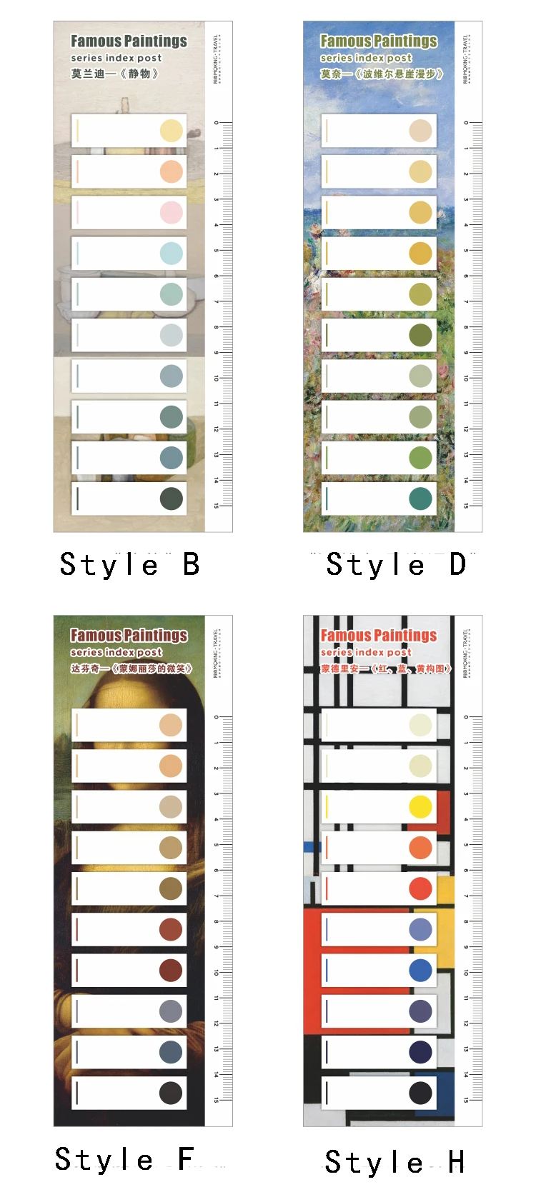 Mr.Paper 150 Pcs/set 8 Designs Famous Painting Index Sticker Series Memo Pads Self-Adhesive Creative Hand Account DIY Stickers Mr.Paper 150 Pcs/set 8 Designs Famous Painting Index Sticker Series Memo Pads Self-Adhesive Creative Hand Account DIY Stickers