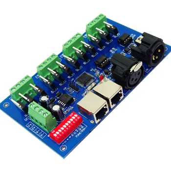 

12 CH 12 Channel DMX512 Decoder 4 Groups Each Channel Max 3A RGB Output with(XLR RJ45) RGB Controller DC12-24V