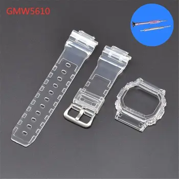 

1Set TPU Watchband Strap Watch Case for GShock DW5600/GMW5610/DW6900/BA110 GA110