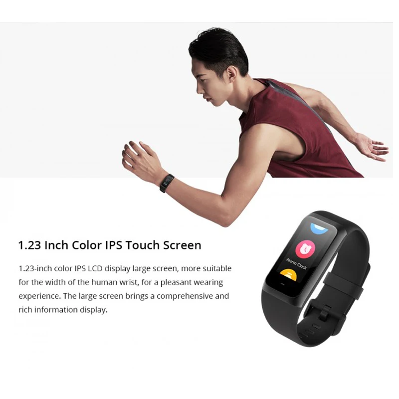 Amazfit Band Cor 2 Смарт часы 5ATM водонепроницаемые 2.5D цветная рамка из нержавеющей стали