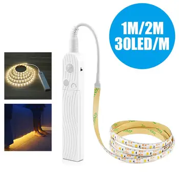 

Night Light LED Strip 30LED/M LED Night Lights Closet Flexiable Lamp Emergency Creative Induction Light Wardrobe Camping