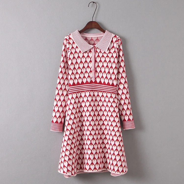 

A Generation of Elegant Goddess-Style Retro Jersey Dress Heart ti hua qun Entity