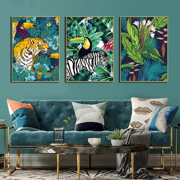 

5D Diy Diamond painting Toucan flamingo tiger forest animal diamond cross stitch kit diamond embroidery mosaic hobby roomZP-2565