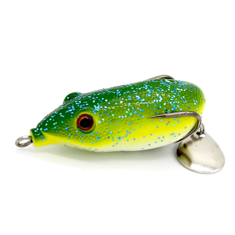 

1pcs 7g/13g Frog bait Lures Fishing Bait Treble Hooks Sinking Wobblers Fishing Tackle 3D Eyes
