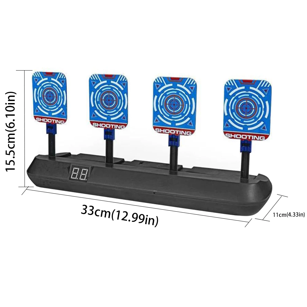 

For Nerf Toy Electric Target High Precision Auto Reset Scoring Gun Target Sound Light Shooting Game Outdoor Sports Toys Dropship