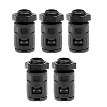 Uxcell кабельный ввод гофрированные трубки разъем AD10-AD21.2 соединения труб Зажимы 3 шт. AD10-M12