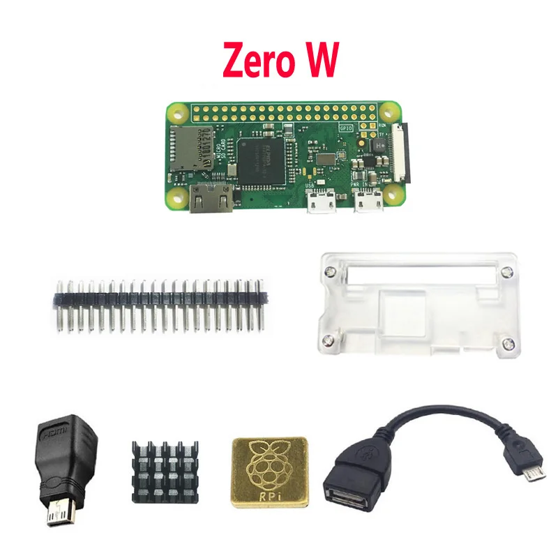 Zero w kit Raspberry Pi Zero W WH Pi0 zero чехол теплоотвод OTG HDMI. Zero временно распродан. Ссылка zero W - Комплект: Zero w kit