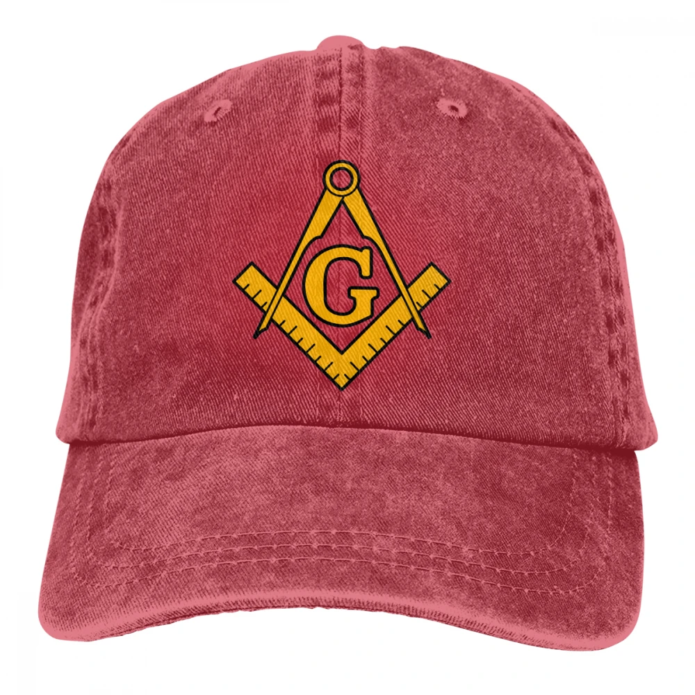 Masonic Compass Casquette черные унисекс Мужские Женские джинсовые бейсболка с ремешком кепки Регулируемый Гольф папа шляпа