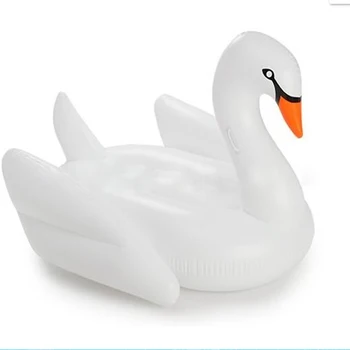 

black and white swan swan large Inflatable floating row floating island air mattresses swimming rings summer Beach water sports