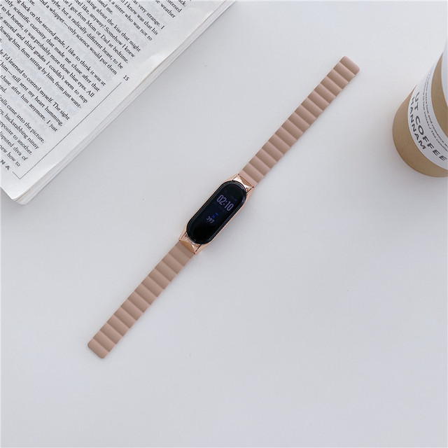 adjustable silicone belt For Xiaomi Mi Band 5 6 wristband Smart Bracelet Mi band6 strap Silicone belt