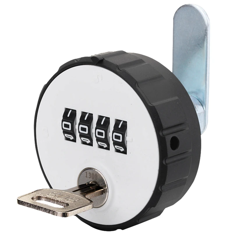 Combination Cabinet Cam Lock 4 Digital Locker Round Mechanical Cam Lock Key Double Open Code Lock