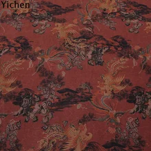 Благоприятный 41 мм натуральный шелк ткань Gambiered Guangdong марлевая ткань подкладка швейный материал винтажные птицы