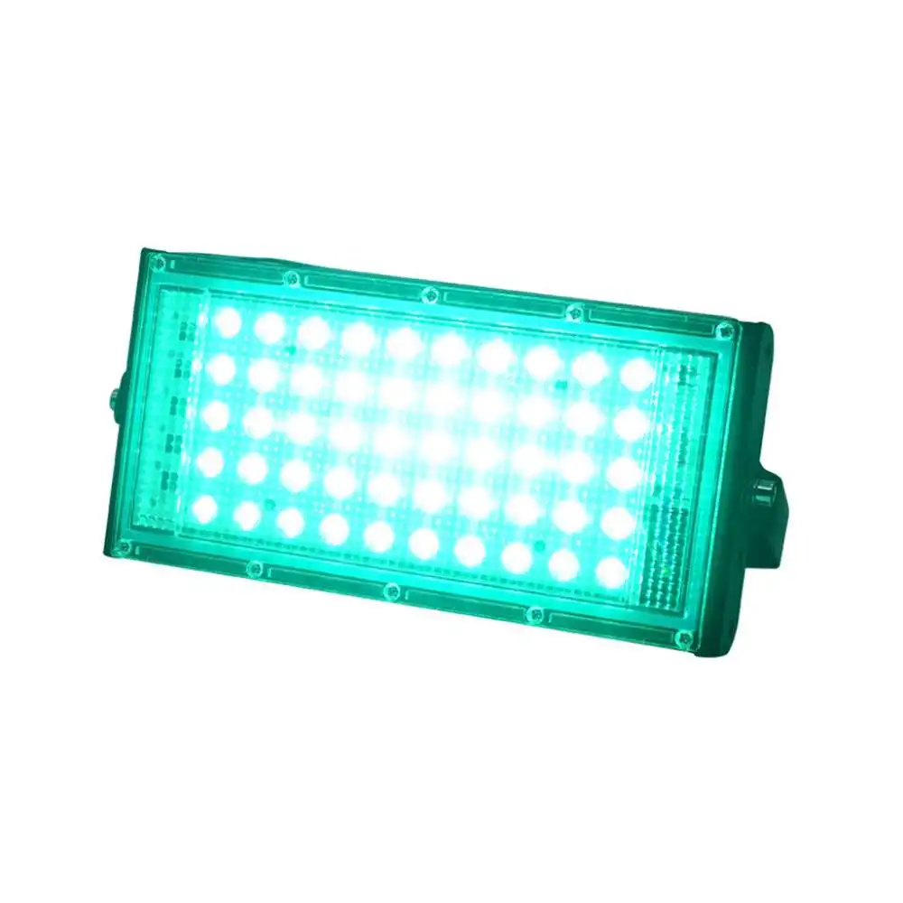 50 Вт Светодиодный прожектор 110 В 220 В Точечный светильник прожектор светильник наружный сад настенный светильник уличный светодиодный светильник с отражателем водонепроницаемый IP65 - Испускаемый цвет: Зеленый