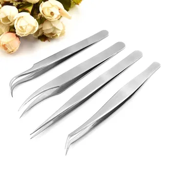 

1Pc Profession Stainless Eyebrow Tweezer Eyelash Flower Extension Beauty Makeup Precision Tools Precision Tweezers Precision